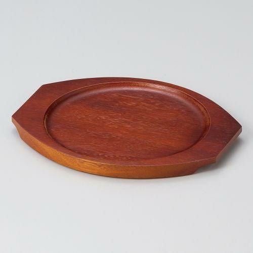 スリ塗丸木台Pφ175 23.5×19.5×H1.5cm 538-399