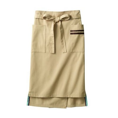 サロンエプロン 兼用 BW9502-37 (ベージュ/ブラウン)