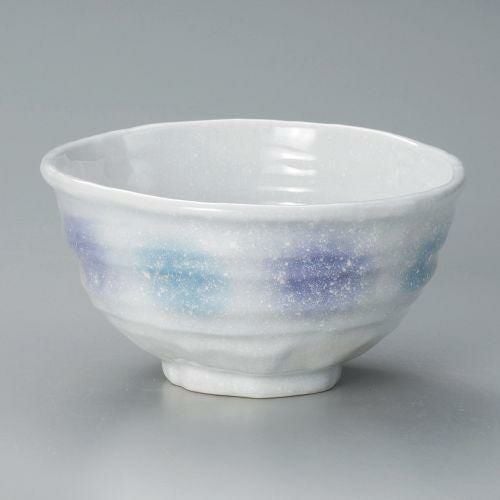 淡青変型大丼 17.3×16.5×9cm 320-339