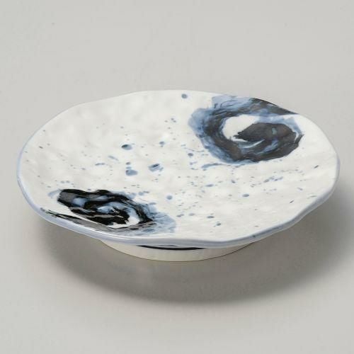 潮騒鳴門高台皿 φ18.3×3.5cm 034-229