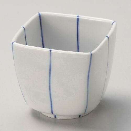 紺筋角小鉢 7.9×7.9×7.1cm 063-049