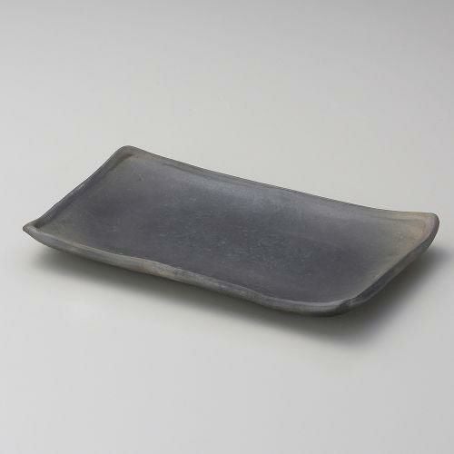 炭化8.0長方皿 24×15×2.5cm 141-109