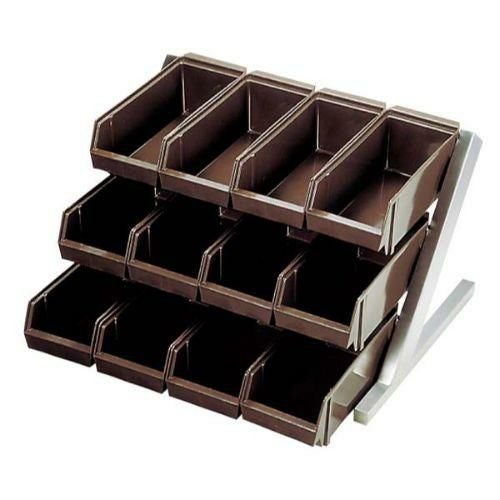 オーガナイザー 3段4列(12ヶ入) ダークブラウン【カトラリーボックス】【カトラリーケース】