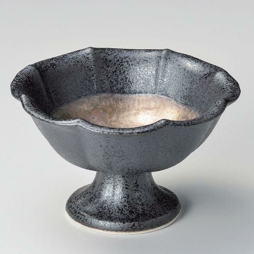 本窯金彩3.0輪花高台小鉢 φ10×6.5cm 054-168