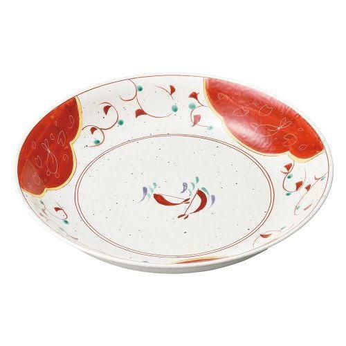 うさぎ赤唐草新型尺二深皿 φ36.5×6.3cm 169-029