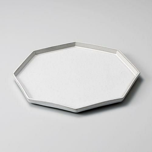 KURO土たたら八角皿(中) 15.5×14.3×1.5cm 200-028