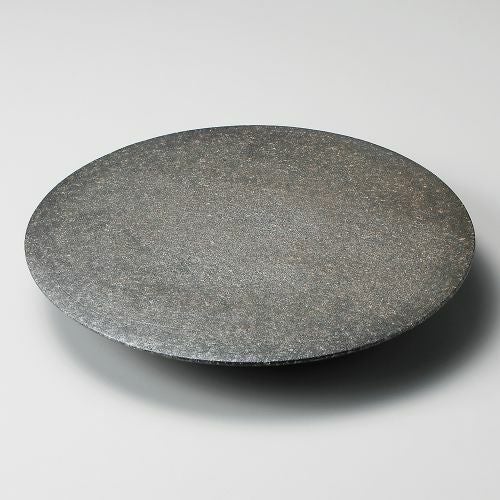 黒窯変7.3高台皿 φ21.5×3.2cm 206-198