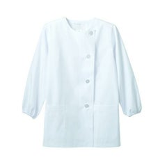 調理衣 レディス 長袖 1-021 (白)