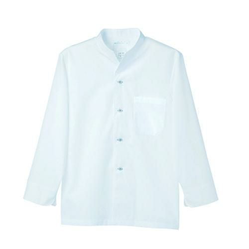 調理シャツ 兼用 長袖 2-341 (白)