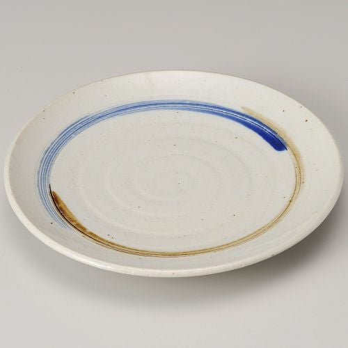 櫛目二色渦丸7.0皿 φ22×3.2cm 176-169