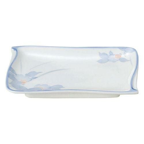 まごころ竹渕焼物皿 22×14.6×2.7cm 415-169