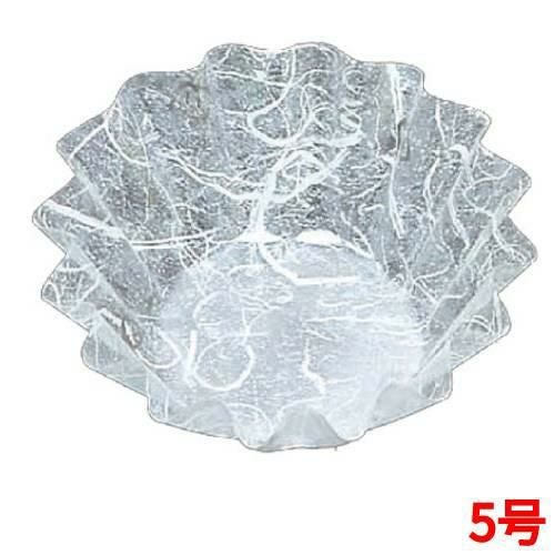 ファイン・カップ(500枚入)丸型 5号深 雲龍(白)