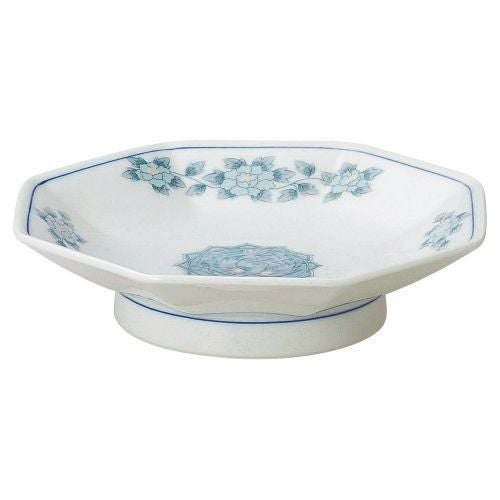 東鳳6.5八角高台皿 19.3×4.5cm 592-179