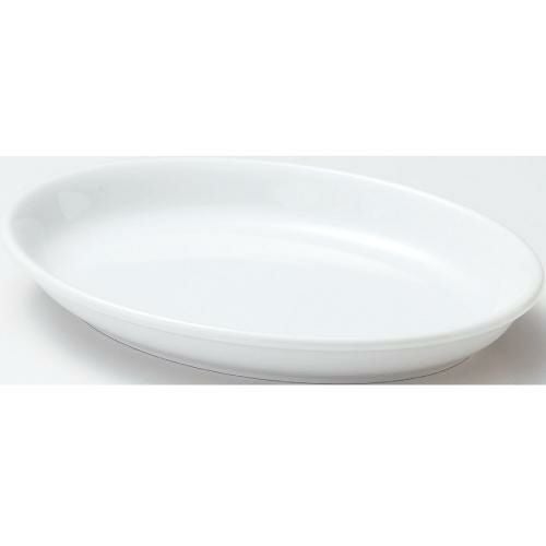 ユーラシア ホワイト 23cm だ円深皿 Eurasia White /10枚入/洋食器