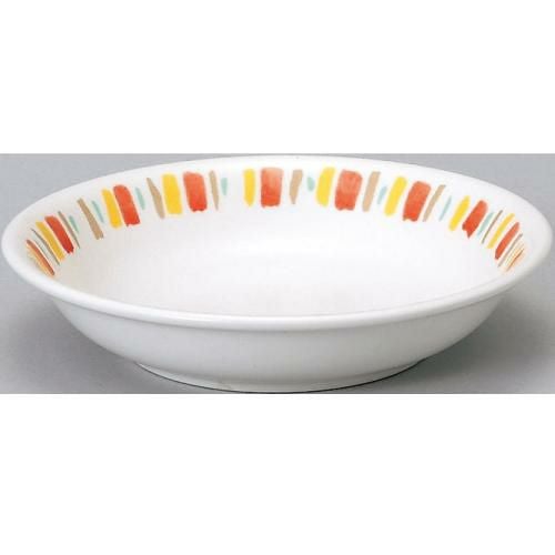 ダイヤセラム (強化) オレンジ十草 5吋 深皿 /10枚入/洋食器