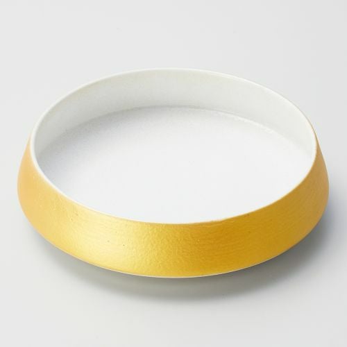 金彩吹き白くくり鉢(小) φ15.7×3.9cm 037-159