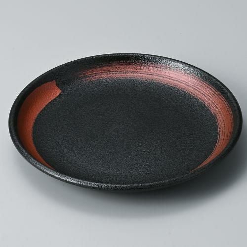 赤銀彩8.0丸皿 φ24.6×3.2cm 204-149