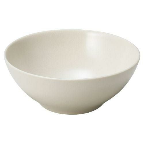 ナチュラル貫入ホワイトボウル φ14.8×5.8cm 521-549