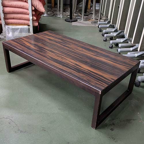 中古】座卓 茶 幅1200×奥行750×高さ340 【送料別途見積】【業務用