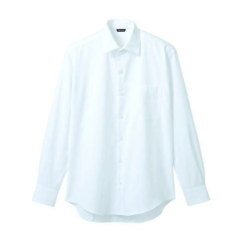 シャツ メンズ 長袖 BF2571-2 (白)