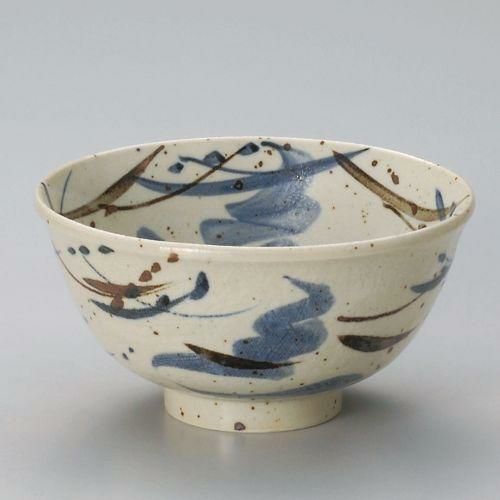 藍二彩乱格子5.8丼 φ17.5×9cm 319-309