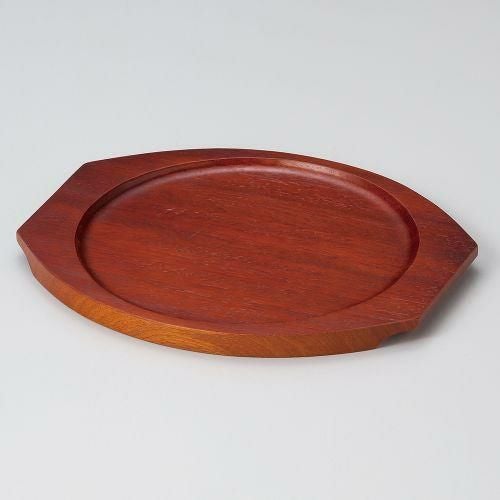 スリ塗丸木台Rφ205 26.5×23×H1.5cm 538-459