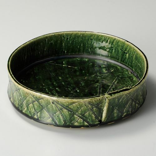 織部草文包型8.0盛鉢 φ23.5×6.2cm 249-039