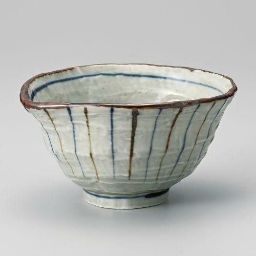 益子十草変型5.5丼 18×16×9cm 312-019