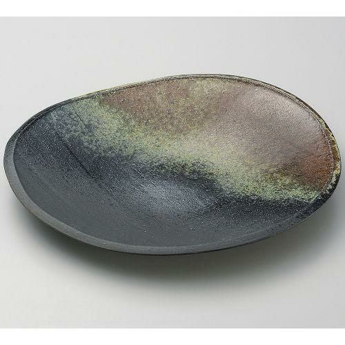 古陶12.0変形大皿 35.5×32×5cm 169-119