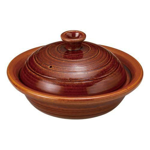 アメ釉ひとり鍋 φ22.5×12.5cm(600cc)(身6.5cm) 381-159