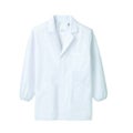 調理衣 メンズ 長袖 1-801 (白)