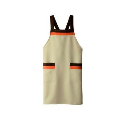 エプロン 兼用 5-773 (ベージュ/ブラウン/オレンジ)