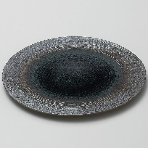 炭化ネイビーフラットL φ25×1.5cm 179-059