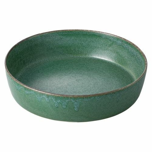 深緑切立中鉢 φ17.5×4cm 456-039
