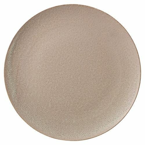 グレージュブラウンプレートL φ28.5×1.6cm 502-049