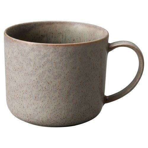 グレージュブラウンマグカップ 12.5×9.5×8cm 502-139