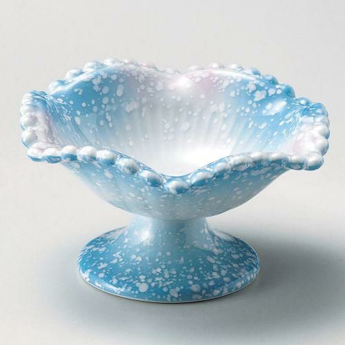 玉渕波しぶき4.3高台小鉢 13×7cm 060-279