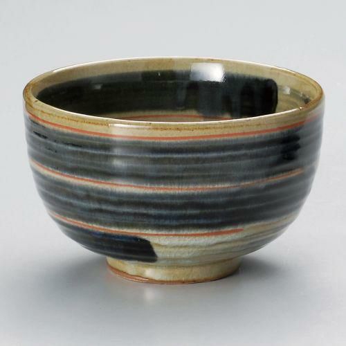唐津呉須刷毛夏目5.5丼 φ16.5×10cm 319-129
