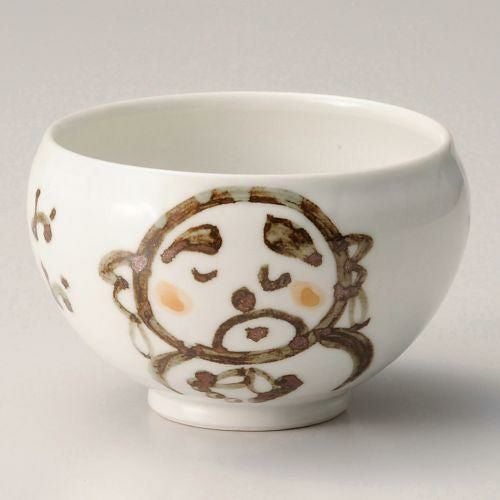 粉引地蔵陶碗 10.2×6.7cm(310cc) 368-069