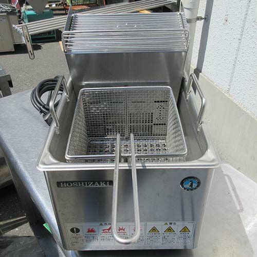 中古】卓上電気フライヤー ホシザキ FL-8TB 幅265×奥行441×高さ321 