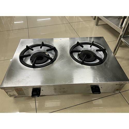 ■中古品 タニコー卓上ガスレンジ 都市ガス 2016年11月製 TGU-75 ガステーブル 2口コンロ 750ｘ500ｘ185㎜ 動作問題なし　■ 中古】ガステーブルコンロ タニコー TGU-75 幅750×奥行500×高さ185