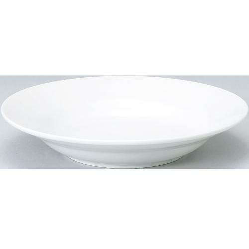 ベーシック ホワイト リム玉 24cm 深皿 Basic /10枚入/洋食器