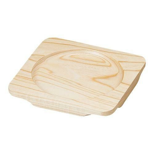 白木正角木台Cφ130 16×16×H1.5cm 390-309