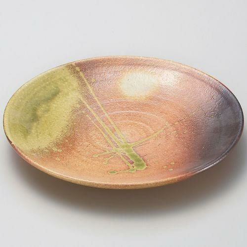 古信楽8.0丸皿 φ25×3.5cm 172-059