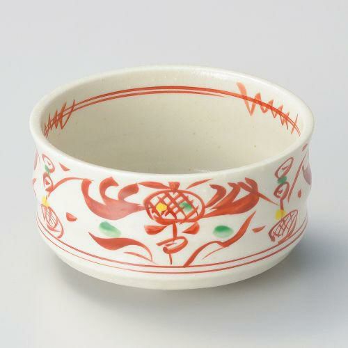 粉引赤絵華小鉢 φ10.3×5.5cm 057-148