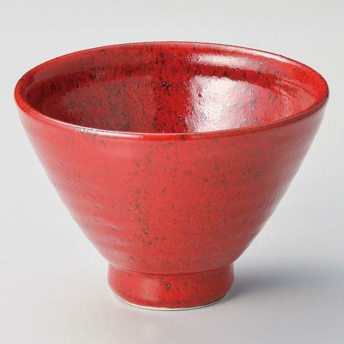 赤柚子天目笠型丼(大) φ14.8×10.5cm 328-099