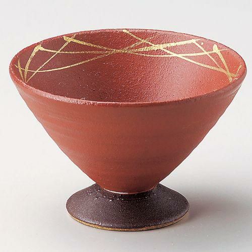 赤化粧金ライン3.3小付 9.7×6.3cm 081-099