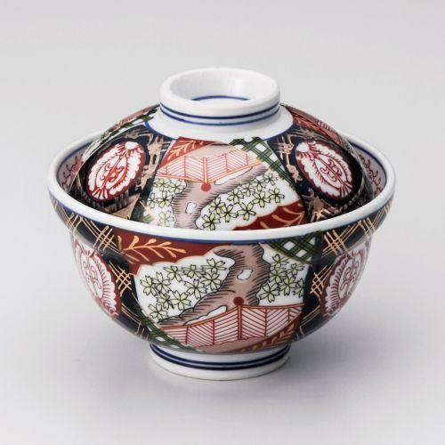 錦小桜4.5蓋丼 φ14×11cm 340-029