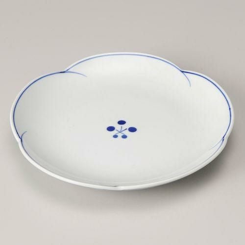 染付梅ライン4.5皿 φ13.7×2.3cm 228-168/224-129/業務用/新品/小物送料