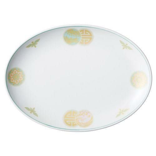 清楽12吋メタプラター 31.8×23.2×3.4cm 590-389